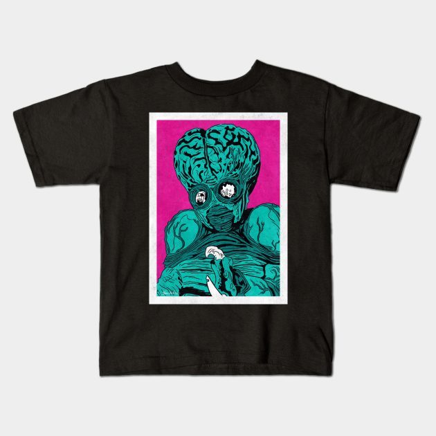 METALUNA MUTANT (Pop Art) Kids T-Shirt by Famous Weirdos